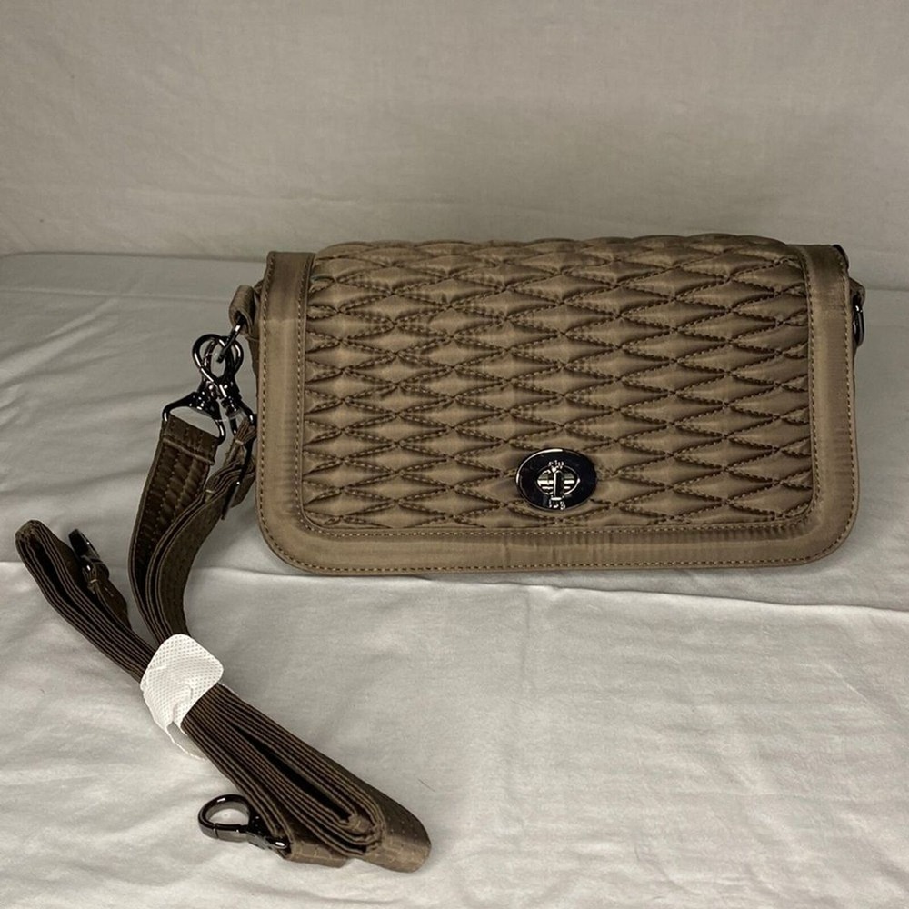 Lug Allegra Women's Crossbody Bag, Purse, Shoulder Bag, Adjustable Strap, Walnut